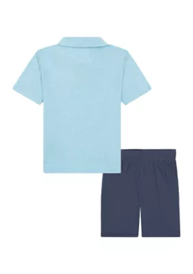 Toddler Boys Polo Shirt and Shorts Set