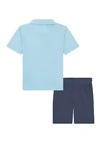 Toddler Boys Polo Shirt and Shorts Set