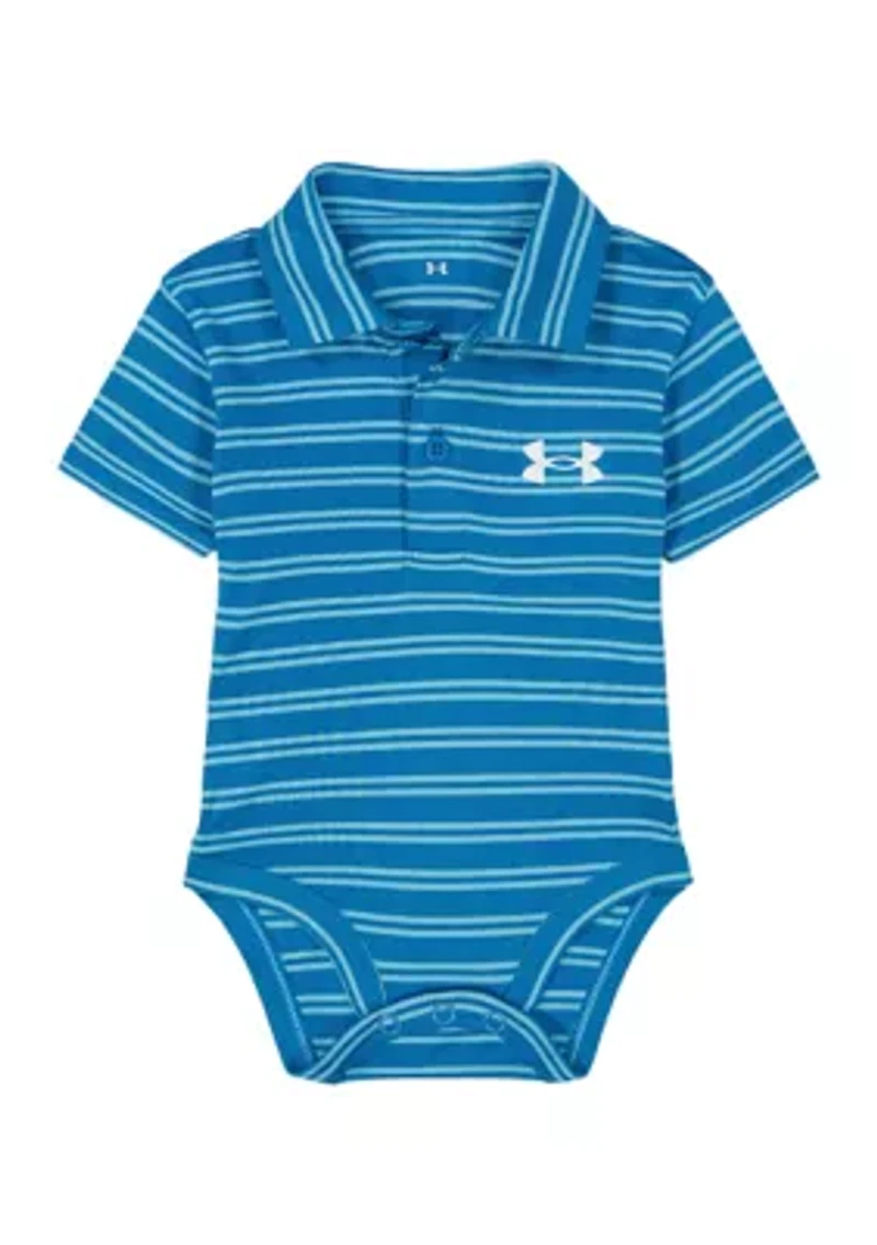 Baby Boys Stripe Polo Bodysuit