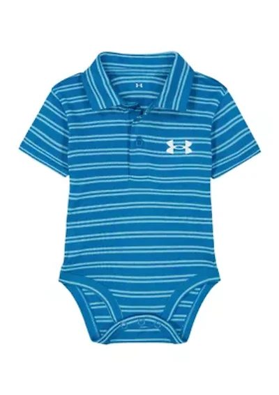 Baby Boys Stripe Polo Bodysuit