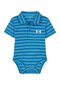 Baby Boys Stripe Polo Bodysuit