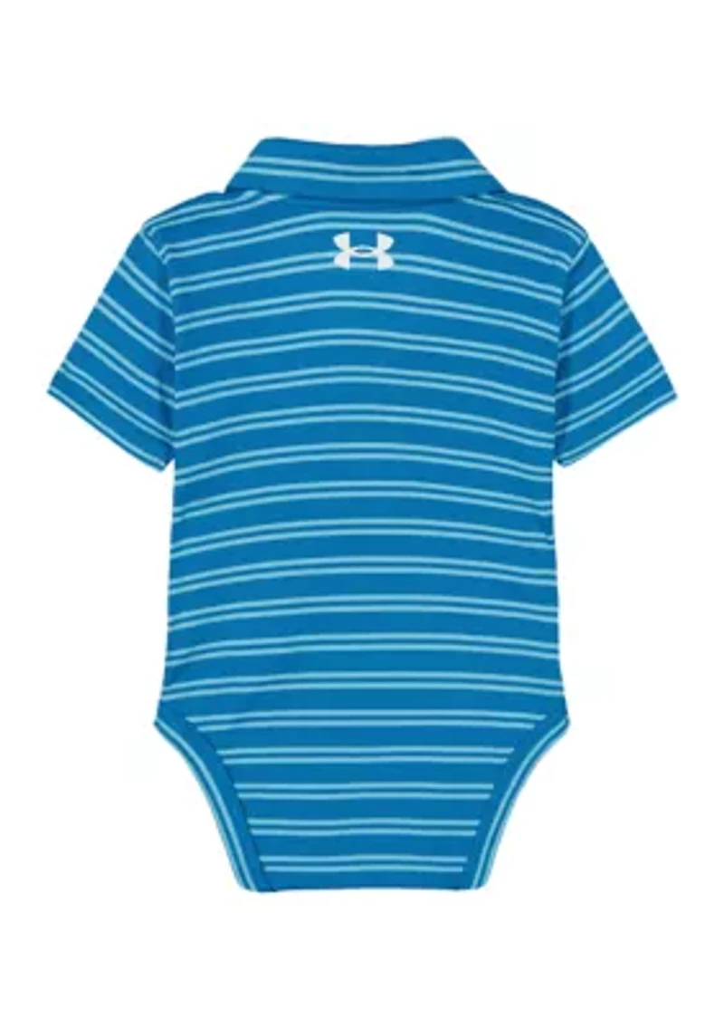 Baby Boys Stripe Polo Bodysuit