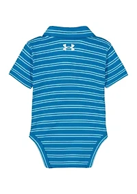 Baby Boys Stripe Polo Bodysuit