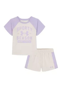 Toddler Girls French Terry Shorts Set