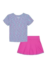 Toddler Girls Shirt Wrap Skort Set