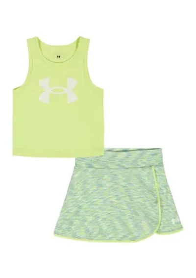 Toddler Girls Tank Wrap Skort Set