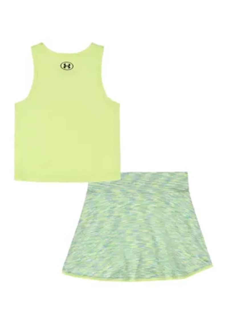 Toddler Girls Tank Wrap Skort Set
