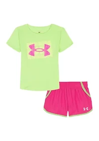 Baby Girls Bodysuit T-Shirt and Shorts Set