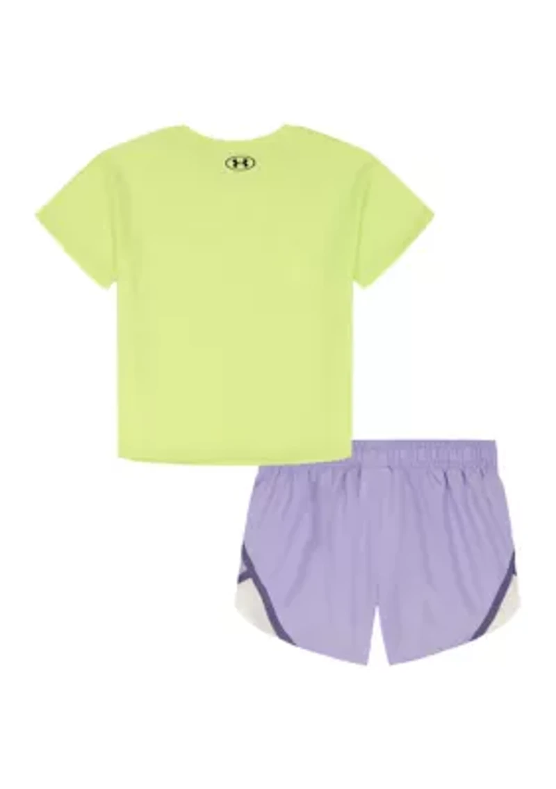 Baby Girls Awesome Woven Bodysuit Set