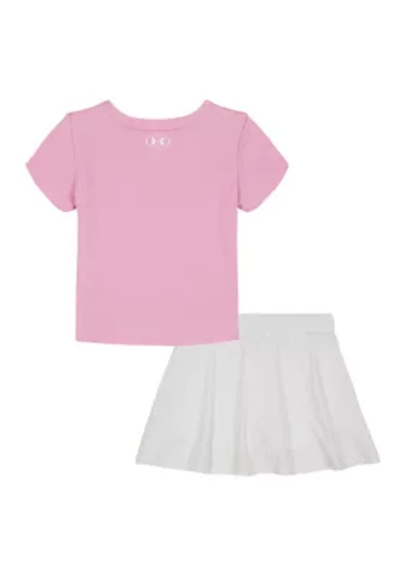 Toddler Girls T-Shirt and Skort Set
