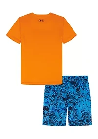 Baby Boys Printed T-Shirt and Shorts Set