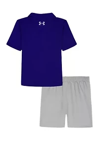 Toddler Boys Polo Shorts Set