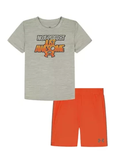 Toddler Boys Graphic Shirt and Shorts Set