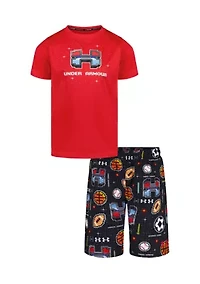 Toddler Boys Gamer Mode T-Shirt and Shorts Set