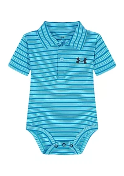 Baby Boys Striped Polo Bodysuit