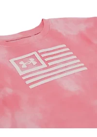 Baby Girls Flag Tie Dye Bike Short Set