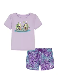 Toddler Girls Park Island T-Shirt and Shorts Set