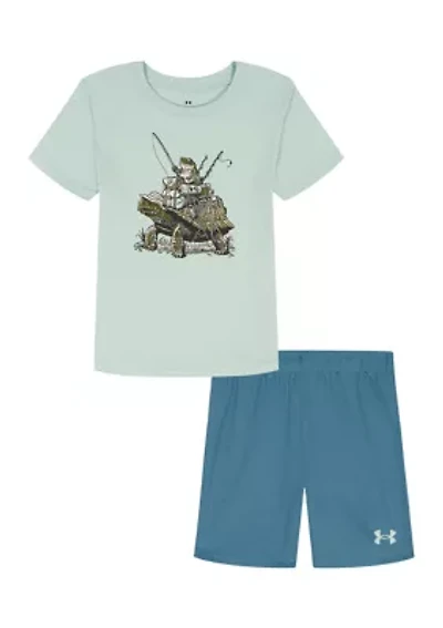 Toddler Boys Slow Yer Roll T-Shirt and Shorts Set