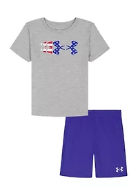 Toddler Boys Flag Logo Set