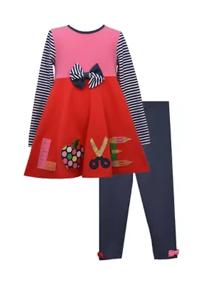 Toddler Girls Long Sleeve Love Leggings Set
