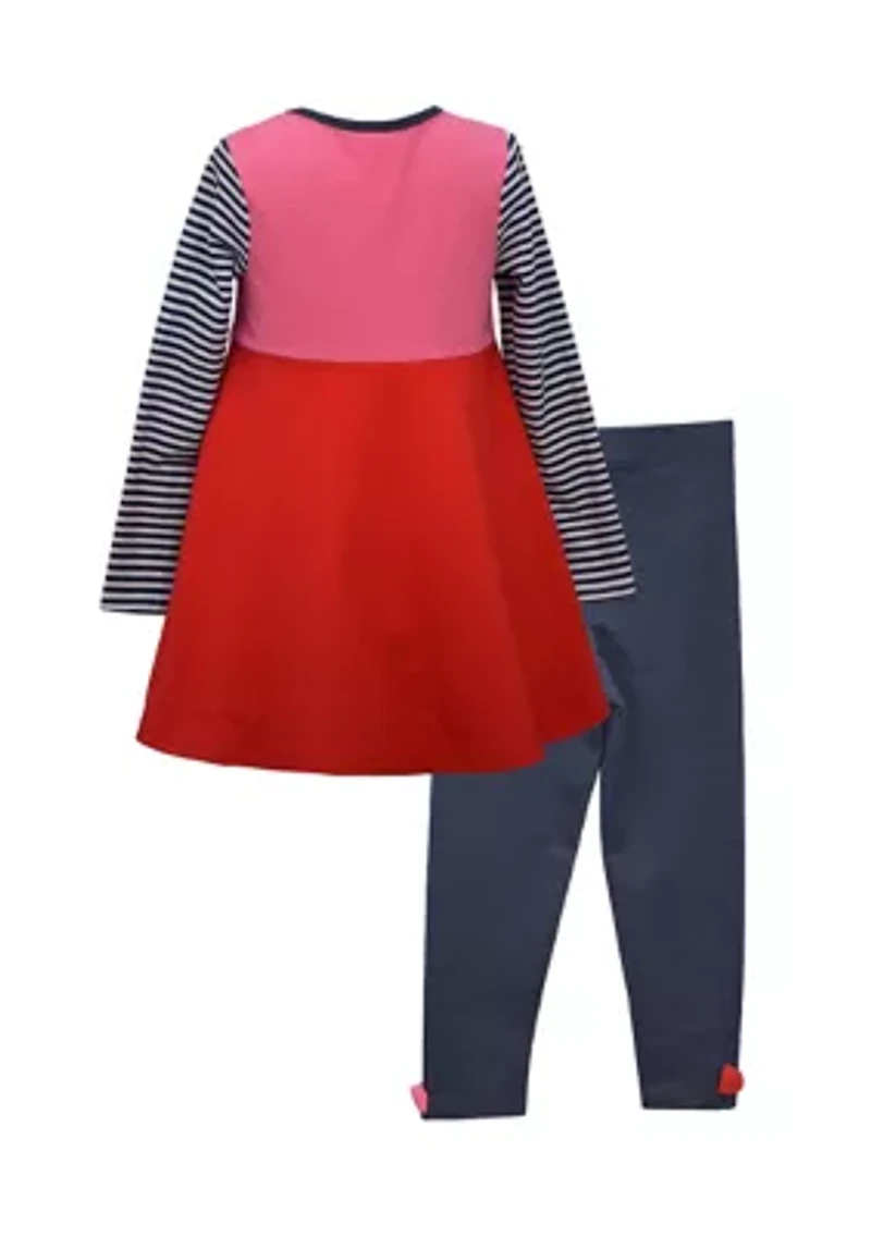 Toddler Girls Long Sleeve Love Leggings Set