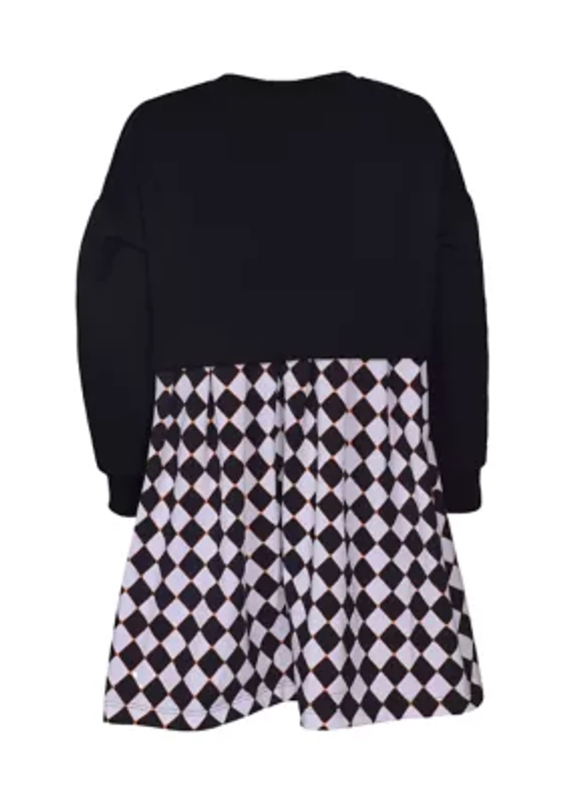 Toddler Girls Long Sleeve Pumpkin Dress
