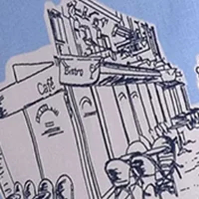 Baby Girls Paris Printed Smocked Ruffle Dress