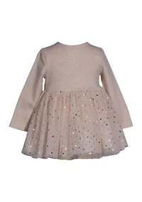 Baby Girls Pumpkin Appliqué Ballerina Dress
