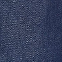 Baby Girls Scalloped Hem Floral Embroidered Denim Dress