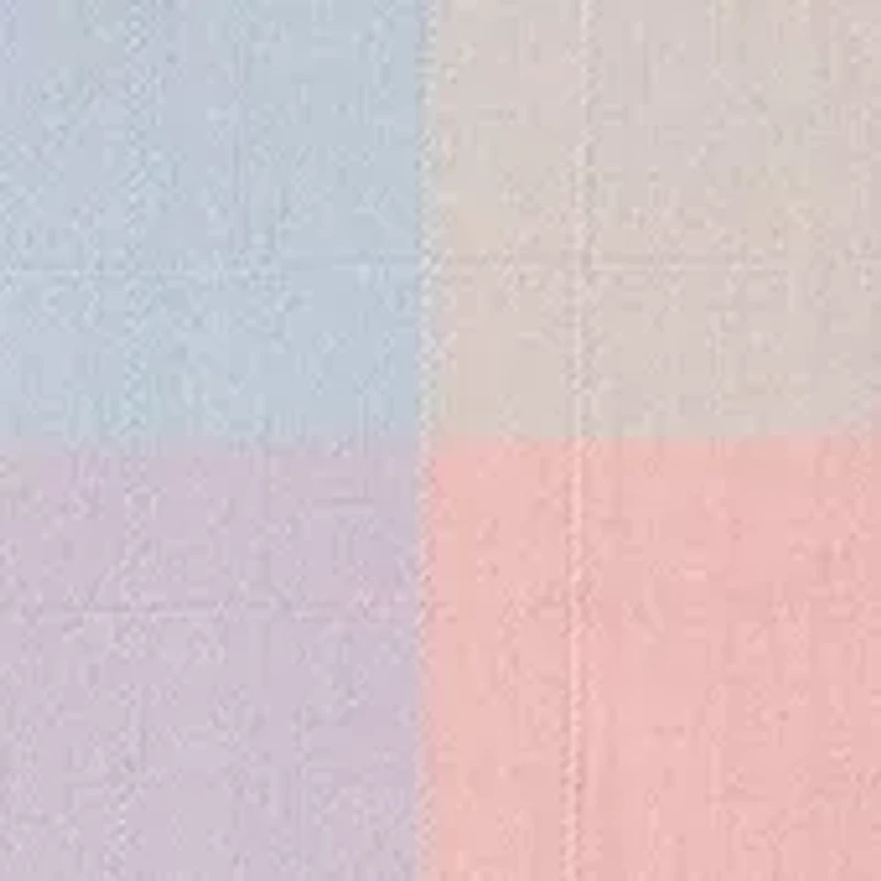 Toddler Girls Sleeveless Multi Plaid Linen Dress and Hat Set