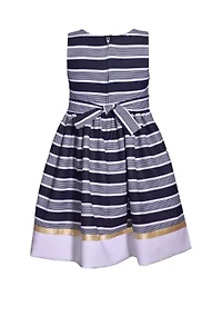 Toddler Girls Nautical Stripe Dress
