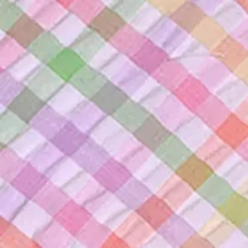 Toddler Girls Double Ruffle Seersucker Top and Leggings Set