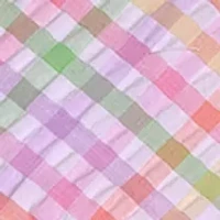 Toddler Girls Double Ruffle Seersucker Top and Leggings Set