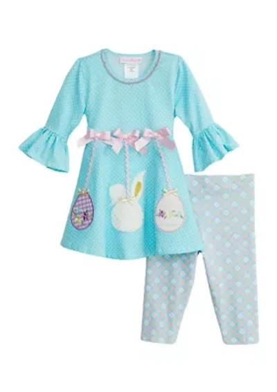 Toddler Girls Bunny Top and Capri Leggings Set