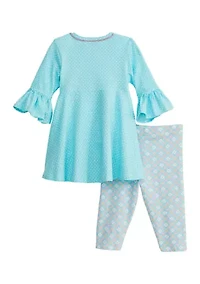 Toddler Girls Bunny Top and Capri Leggings Set