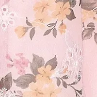Toddler Girls Floral Printed Puff Sleeve Top and Leggings Set