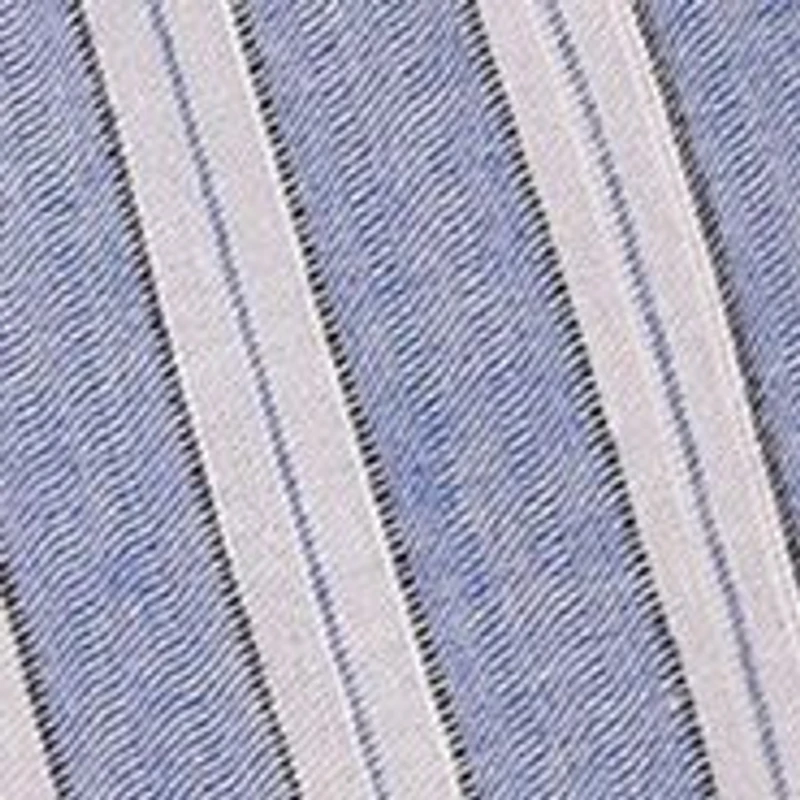 Toddler Girls Striped Chambray Embroidered Dress