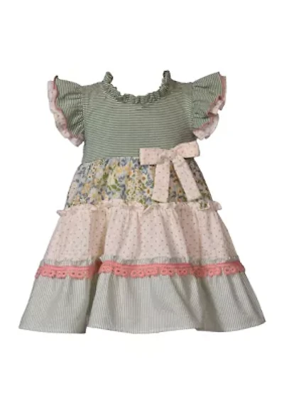 Toddler Girls Mixed Printed Dress