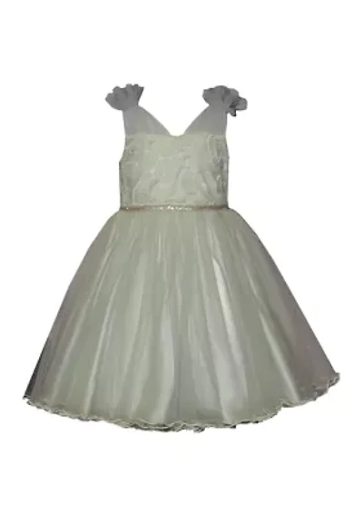 Toddler Girls Tie Shoulder Ballerina Dress