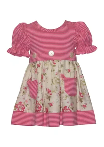 Toddler Girls Short Sleeve Print Dress