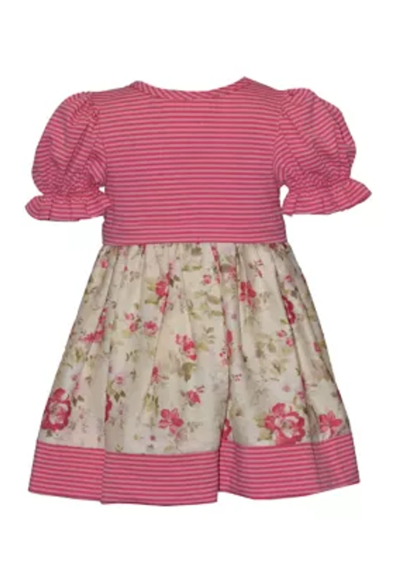 Toddler Girls Short Sleeve Print Dress