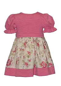 Toddler Girls Short Sleeve Print Dress