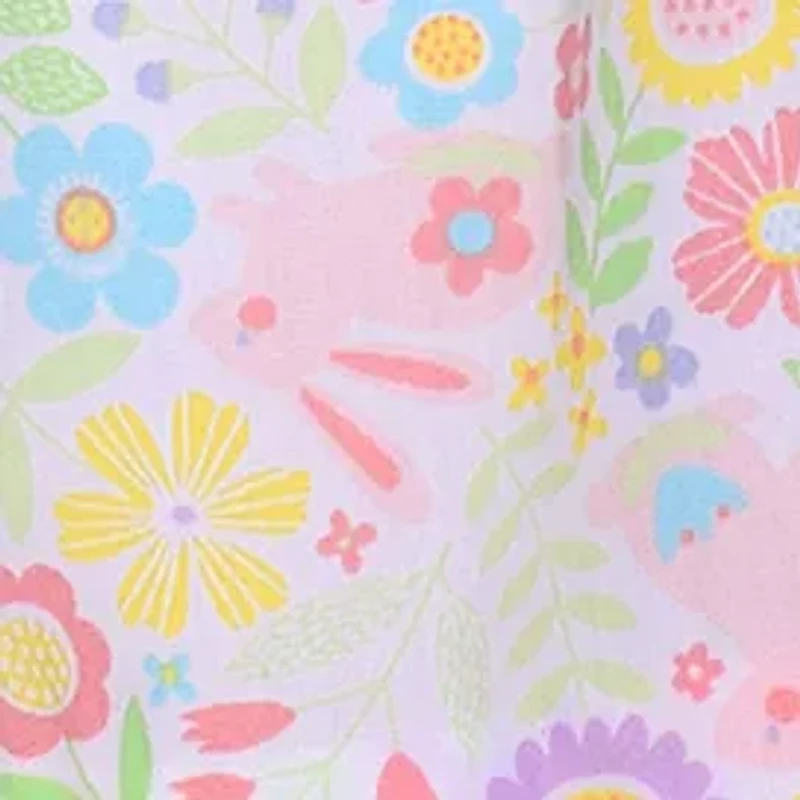 Baby Girls Flutter Sleeve Poplin Bunny Dress