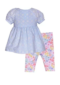 Baby Girls Embroidered Gauze Top