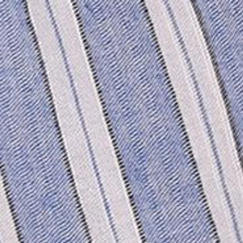 Baby Girls Striped Chambray Embroidered Dress