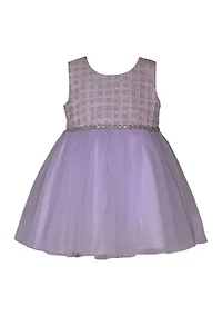 Baby Girls Bouclé Coat and Dress Set