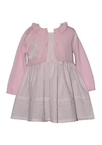 Baby Girls Bunny Cardigan and Dress Set