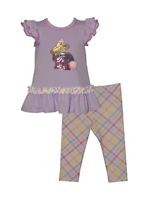 Baby Girls Sequin Bunny Set