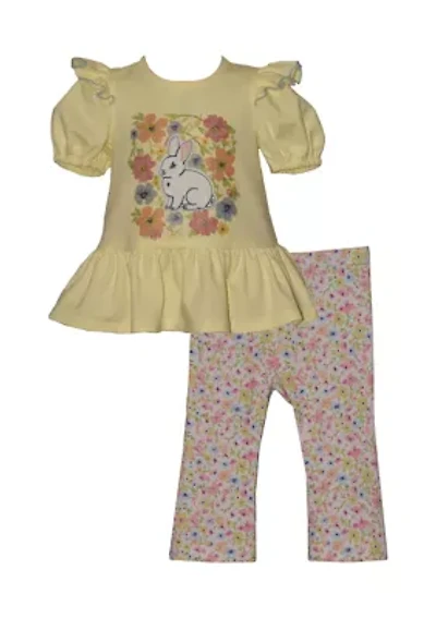 Baby Girls Ruffle Bunny Set