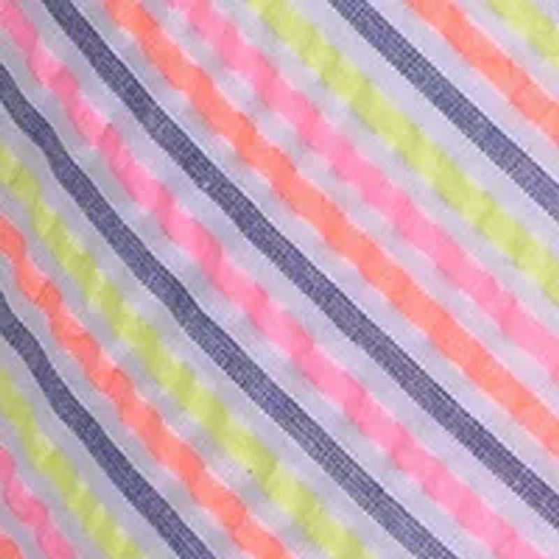 Toddler Girls Tie Shoulder Seersucker Dress